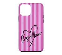Carcasa para iPhone 12 Mini Mamá súper Linda de Pink Candy Stripe