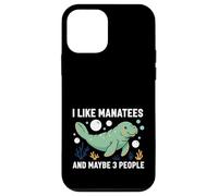 Carcasa para iPhone 12 Mini Manatí Me Gustan los manatíes y quizás Papas flotantes para 3 Personas