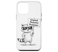 Carcasa para iPhone 12 Mini Manifestante pacífico no remunerado Humor Mapache Divertido