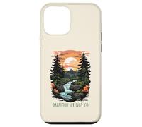 Carcasa para iPhone 12 Mini Manitou Springs, Colorado, EE. UU., diseño panorámico Retro de montañas