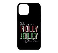 Carcasa para iPhone 12 Mini Manta Have A Holly and Jolly Have a Holly and Jolly Merry Christmas, Leopardo y búfalo