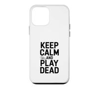 Carcasa para iPhone 12 Mini Mantén la Calma y hazte el Muerto: Humor Divertido para Jugadores
