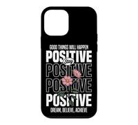 Carcasa para iPhone 12 Mini Mantente Positivo: Sueña, Cree, Logra