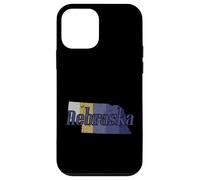 Carcasa para iPhone 12 Mini Mapa del Esquema del Estado de Nebraska EE. UU