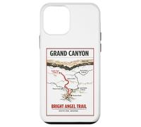 Carcasa para iPhone 12 Mini Mapa Vintage de Bright Angel Trail, Gran Cañón, Borde Sur de Arizona