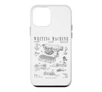 Carcasa para iPhone 12 Mini Máquina de Escribir Máquina de Escribir Patente de Escritor Vintage