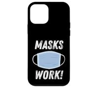 Carcasa para iPhone 12 Mini Masks Work Wear a Face Mask & Social Distance & Hygiene