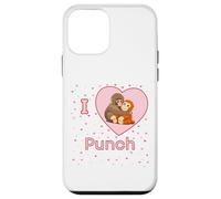 Carcasa para iPhone 12 Mini Me Encanta Punch The Baby Monkey Hearts
