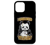 Carcasa para iPhone 12 Mini Me gradué ¿Puedo Volver a la Cama Ahora Confundido Oso Panda