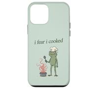 Carcasa para iPhone 12 Mini Me temo Que cociné a Frog Chef Burning Food, Divertido Meme de Weirdcore