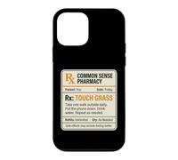 Carcasa para iPhone 12 Mini Meme Divertido de Touch Grass Prescription RX Go Outside Care