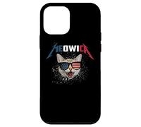 Carcasa para iPhone 12 Mini Meowica USA American Flag Cat Funny Patriotic 4th of July