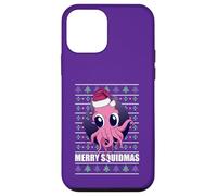Carcasa para iPhone 12 Mini Merry SQUIDMAS Suéter Feo de Navidad con diseño de Pulpo de Papá Noel