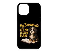 Carcasa para iPhone 12 Mini Mi Bernedoodle se comió mis Planes de lecciones Funny Teacher