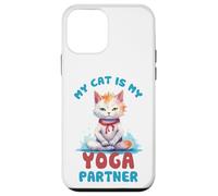 Carcasa para iPhone 12 Mini Mi Gato es mi compañero de Yoga Divertido
