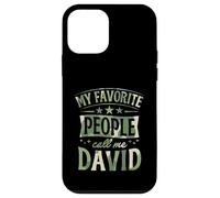 Carcasa para iPhone 12 Mini Mi Gente Favorita me Llama David Nombre Personalizado