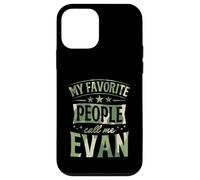 Carcasa para iPhone 12 Mini Mi Gente Favorita me Llama Evan Nombre Personalizado