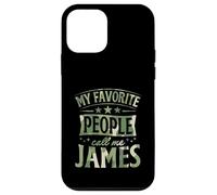 Carcasa para iPhone 12 Mini Mi Gente Favorita me Llama James Nombre Personalizado