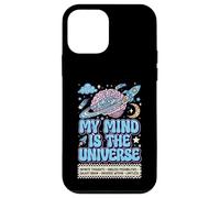 Carcasa para iPhone 12 Mini Mi Mente es el Universo Cerebro Galaxia neurodivergente Autista