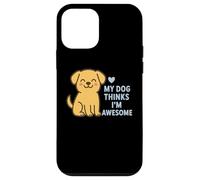 Carcasa para iPhone 12 Mini Mi Perro Piensa Que Soy Impresionante Lindo Cachorro