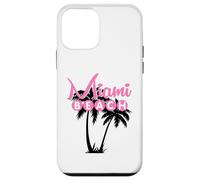 Carcasa para iPhone 12 Mini Miami Beach Florida Palmera Retro Tropical