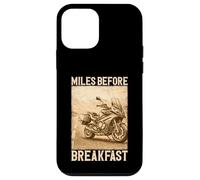 Carcasa para iPhone 12 Mini Miles Before Breakfast Moto Aventura Diseño