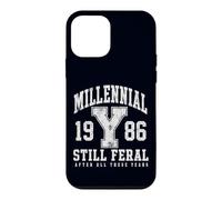 Carcasa para iPhone 12 Mini Millennial Still Feral 1986 Funny Gen Y Retro Cita