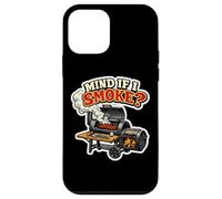 Carcasa para iPhone 12 Mini Mind If I Smoke Meat Lover BBQ Smoker Brisket Carnivore Broma