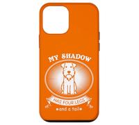 Carcasa para iPhone 12 Mini Miniature Schnauzer My Dog is My Shadow Funny Pet Dog Lover