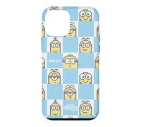 Carcasa para iPhone 12 Mini Minions 8-bit Pixel Hello Retro