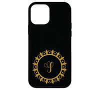 Carcasa para iPhone 12 Mini Monograma S Inicial Mandala Inspirado Bonito Diseño Círculo