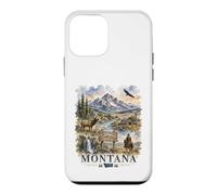 Carcasa para iPhone 12 Mini Montana Big Sky Country Acuarela Diseño Silvestre