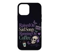 Carcasa para iPhone 12 Mini Moody Sad Songs Café Estética Amante De La Música Vibe