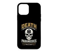 Carcasa para iPhone 12 Mini Muerte Sonríe Paramédico EMS Humor Oscuro Primer Responsable