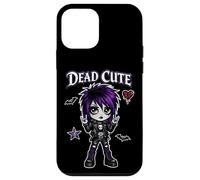Carcasa para iPhone 12 Mini Muerto Lindo Gótico Chica Pelo Púrpura Rock Signo EMO Art Punk