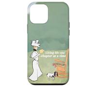 Carcasa para iPhone 12 Mini Mujer y su Perro Amante de los Libros Viviendo la Vida un capítulo a la Vez