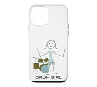 Carcasa para iPhone 12 Mini Mujeres Divertidas Bateristas, Chicas músicas Bateristas