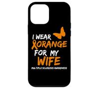 Carcasa para iPhone 12 Mini Multiple Sclerosis Awareness I Wear Orange FOR MY Wife