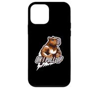 Carcasa para iPhone 12 Mini Muscular Capibara Gym Rat Ok I Pull Up Divertido Entrenamiento