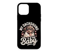 Carcasa para iPhone 12 Mini My Dachshund Is My Baby Frase teckel Adorable