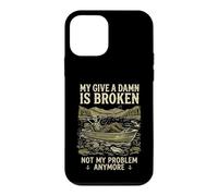 Carcasa para iPhone 12 Mini My Give A Damn Is Broken Funny Retirement Fishing Dad
