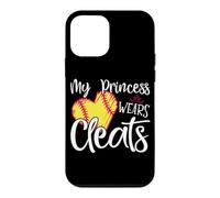 Carcasa para iPhone 12 Mini My Princess Wears Cleats - Softball Mom Dad Baseball Player