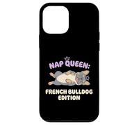 Carcasa para iPhone 12 Mini Nap Queen Bulldog Francés Edición Sleepy Dog Puppy Dueño
