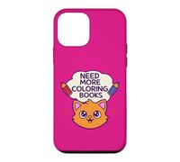 Carcasa para iPhone 12 Mini Need More Coloring Books Cute Cat & Colored Pencil Design