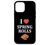Carcasa para iPhone 12 Mini Nem Food Funny Simple Quote I Love Spring Rolls