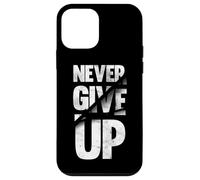 Carcasa para iPhone 12 Mini Never Ever Give Up, Inspirational Motivational Quotes Saying