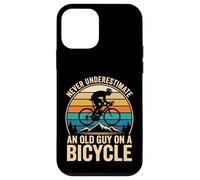 Carcasa para iPhone 12 Mini Never Underestimate An Old Guy On A Bicycle Bicicleta