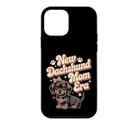 Carcasa para iPhone 12 Mini New Dachshund Mom Era diseño mamá teckel Retro