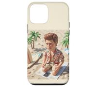 Carcasa para iPhone 12 Mini New Funny Distressed Male Doll Meme, at The Beach