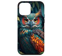 Carcasa para iPhone 12 Mini Night Horned Owl Nocturnal Spotted Owls Hoot Barn Bird